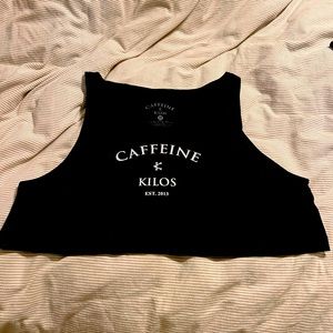 Loose fitting workout crop